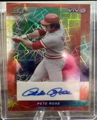 Pete Rose [Red Laser] #BA-PR1 Baseball Cards 2023 Leaf Vivid Autograph Prices