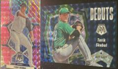Tarik Skubal [Pink Fluorescent] #PD12 Baseball Cards 2021 Panini Mosaic Debuts Prices