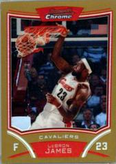 LeBron James [Gold Refractor] Basketball Cards 2008 Bowman Chrome Prices