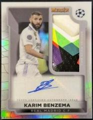 Karim Benzema Soccer Cards 2022 Topps Merlin Chrome UEFA Club Competitions Match Ball Signatures Prices