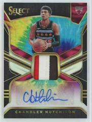 Chandler Hutchison [Tie Dye] Basketball Cards 2018 Panini Select Rookie Jersey Autographs Prices