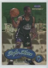 Rafer Alston Basketball Cards 1999 Fleer Mystique Prices