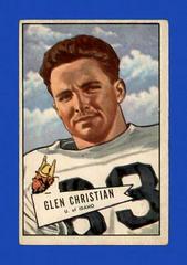 Glen Christian #54 Football Cards 1952 Bowman Large Prices