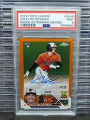 Adley Rutschman [Orange] Baseball Cards 2023 Topps Chrome Rookie Autographs Prices