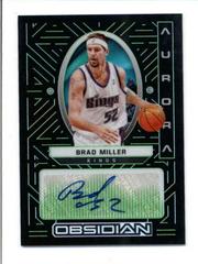 Brad Miller [Green] Basketball Cards 2021 Panini Obsidian Aurora Autographs Prices