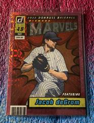 Jacob deGrom [Pink Fireworks] #M-6 Baseball Cards 2022 Panini Donruss Marvels Prices