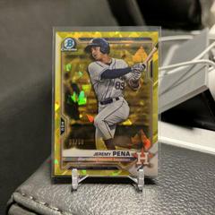 Jeremy Pena [Yellow] #BCP-190 Baseball Cards 2021 Bowman Chrome Sapphire Prospects Prices
