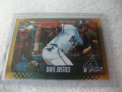 Dave Justice [Gold Rush] Baseball Cards 1995 Score Prices