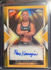 Rose Namajunas [Gold Refractor] #MEA-RNA Ufc Cards 2024 Topps Chrome UFC Main Event Autograph Prices