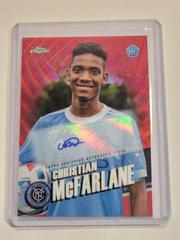 Christian Mcfarlane [Autograph Red Wave] Soccer Cards 2022 Topps Chrome MLS Prices
