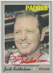Jack Baldschun [Red Ink] Baseball Cards 2019 Topps Heritage Real One Autographs Prices