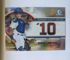 Diego Cartaya #BTP-10 Baseball Cards 2023 Bowman Scouts Top 100 Prices