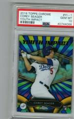 Corey Seager Baseball Cards 2016 Topps Chrome Youth Impact Prices