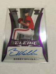 Bobby Miller [Purple] Baseball Cards 2020 Leaf Trinity Clear Autographs Prices