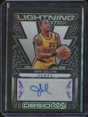 John Collins [Purple] #LSS-JCL Basketball Cards 2021 Panini Obsidian Lightning Strike Signatures Prices