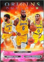 LeBron James, Anthony Davis, Russell Westbrook [Pink] #15 Basketball Cards 2022 Panini Origins Nucleus Prices