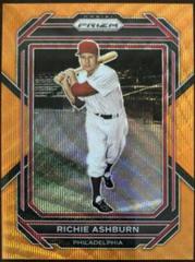 Richie Ashburn [Orange Wave] #281 Baseball Cards 2023 Panini Prizm Prices