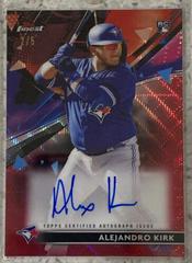 Alejandro Kirk [Red Wave Refractor] #FA-AK Baseball Cards 2021 Topps Finest Autographs Prices