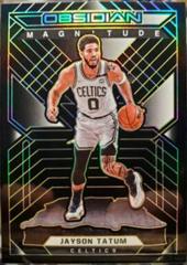Jayson Tatum [Yellow] #11 Basketball Cards 2021 Panini Obsidian Magnitude Prices