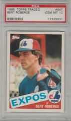 Bert Roberge #94T Baseball Cards 1985 Topps Traded Prices