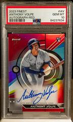 Anthony Volpe [Red] #FA-AV Baseball Cards 2023 Topps Finest Autographs Prices