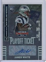 James White [Seat Autograph Playoff Ticket] #136 Football Cards 2014 Panini Contenders Prices