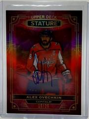 Alex Ovechkin [Red Autograph] #93 Hockey Cards 2022 Upper Deck Stature Prices