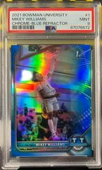 Mikey Williams [Chrome Blue Refractor] #1 Basketball Cards 2021 Bowman University Prices