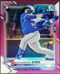 Alejandro Kirk [Fuchsia Refractor] #49 Baseball Cards 2021 Bowman Chrome Prices