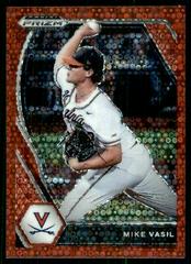Mike Vasil [Red Donut Circles Prizm] #199 Baseball Cards 2021 Panini Prizm Draft Picks Prices