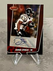 Darren Sproles [Autograph Red] Football Cards 2005 Bowman's Best Prices