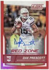 Dak Prescott [Autograph Jumbo Red Zone] #337 Football Cards 2016 Panini Score Prices