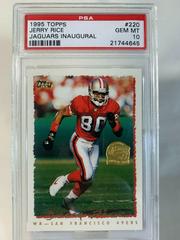 Jerry Rice [Jaguars Inaugural] #220 Football Cards 1995 Topps Prices