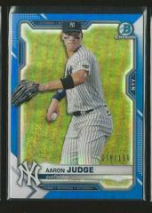 Aaron Judge [Blue Refractor] #25 Baseball Cards 2021 Bowman Chrome Prices