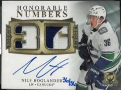 Nils Hoglander #HR-NH Hockey Cards 2020 Upper Deck The Cup Honorable Numbers Autograph Patch Prices