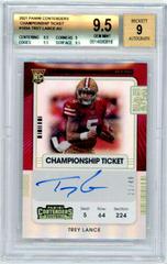 Trey Lance [Autograph Championship] #103V Football Cards 2021 Panini Contenders Prices