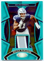 Micah Parsons [Teal] #MMPE-7 Football Cards 2023 Panini Certified Materials Mirror Prices