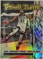 Karl Anthony Towns [Hyper Green] #9 Basketball Cards 2021 Panini Hoops Prime Twine Prices