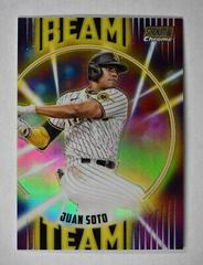Juan Soto [Gold] #BT-4 Baseball Cards 2022 Stadium Club Chrome Beam Team Prices