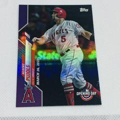 Albert Pujols [Purple Foil] #44 Baseball Cards 2020 Topps Opening Day Prices
