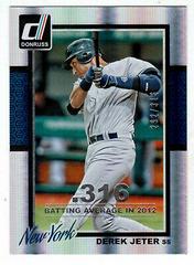 Derek Jeter [Season Stat Line] #154 Baseball Cards 2014 Donruss Prices