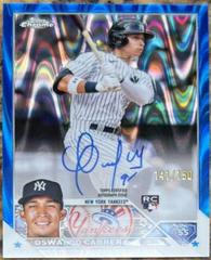 Oswaldo Cabrera [Blue] #RA-OCA Baseball Cards 2023 Topps Chrome Update Rookie Autographs Prices