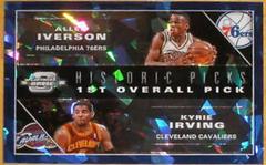Kyrie Irving, Allen Iverson [Blue Cracked Ice] Basketball Cards 2019 Panini Contenders Optic Historic Picks Prices