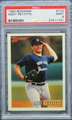 Andy Pettitte #103 Baseball Cards 1993 Bowman Prices