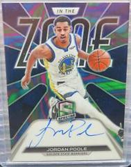 Jordan Poole [Marble] #ITZ-JPL Basketball Cards 2021 Panini Spectra In The Zone Autographs Prices