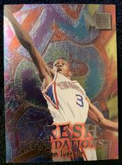 Allen Iverson Basketball Cards 1996 Metal Fresh Foundation Prices