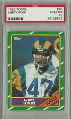 LeRoy Irvin Football Cards 1986 Topps Prices