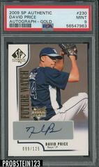 David Price [Autograph Gold] Baseball Cards 2009 SP Authentic Prices
