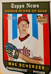 Max Scherzer #519 Baseball Cards 2008 Topps Heritage Prices