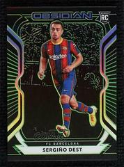 Sergino Dest [Green] #12 Soccer Cards 2020 Panini Obsidian Prices